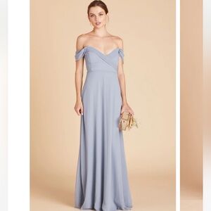 Birdy Grey Spence Convertible Dress Chiffon Dusty Blue